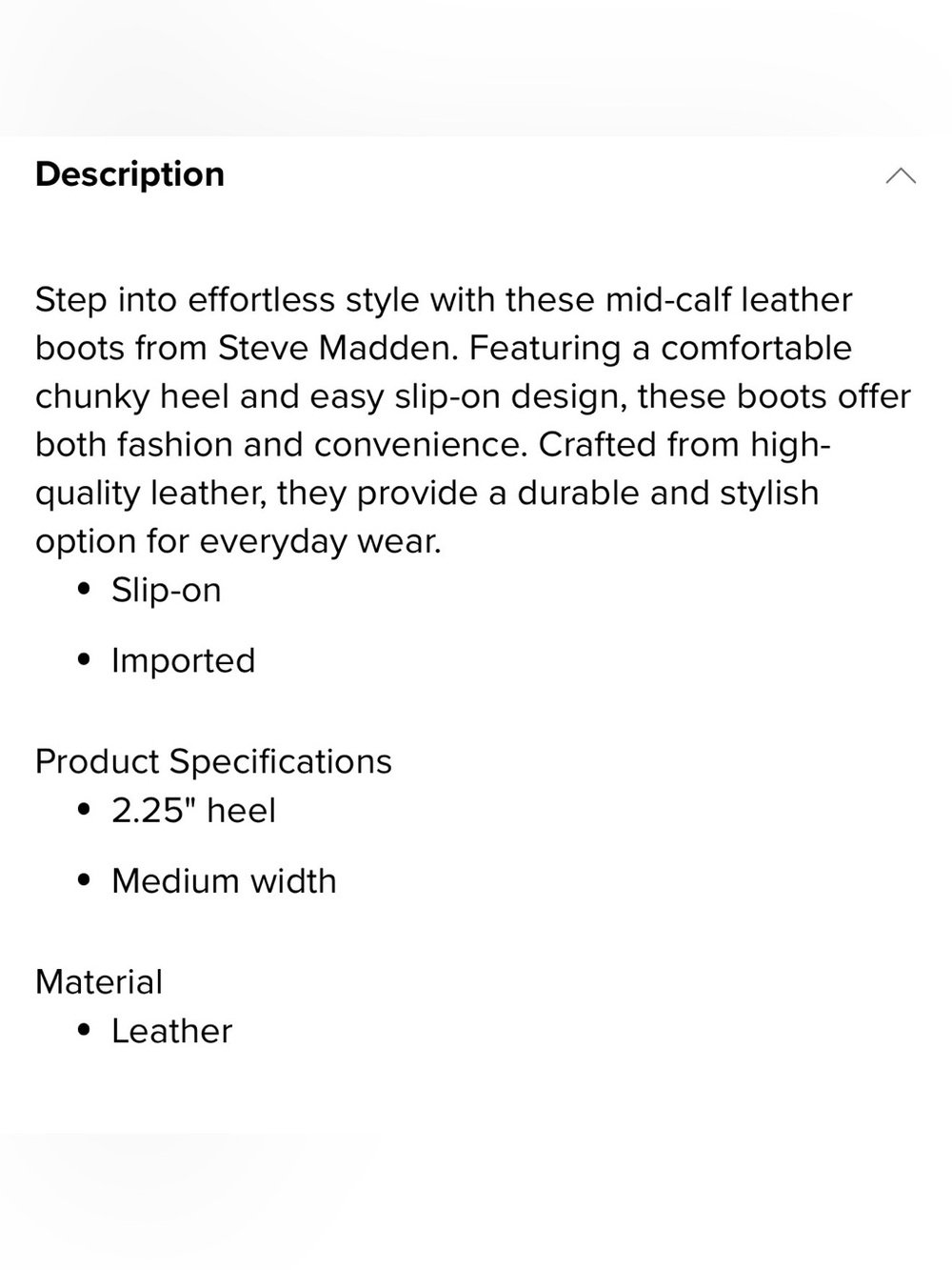 STEVE MADDEN Brown Leather Slouchy Western Heeled Boot. - Picture 7 of 8